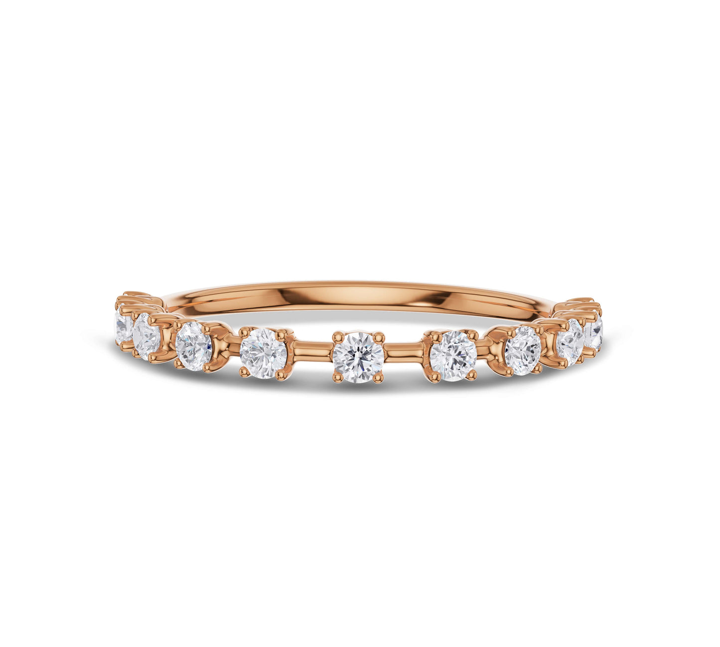 rose gold marriage ring wedding