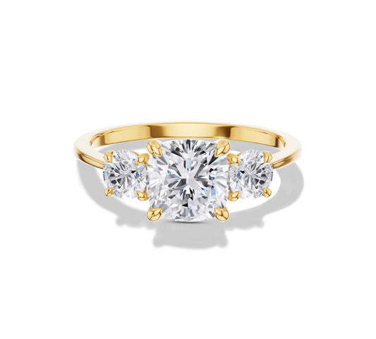 cushion cut engagement rings