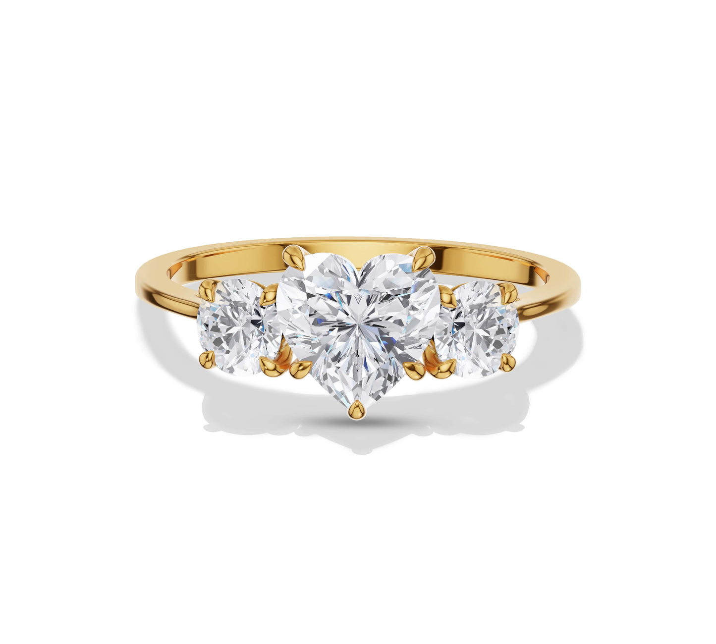 heart engagement rings