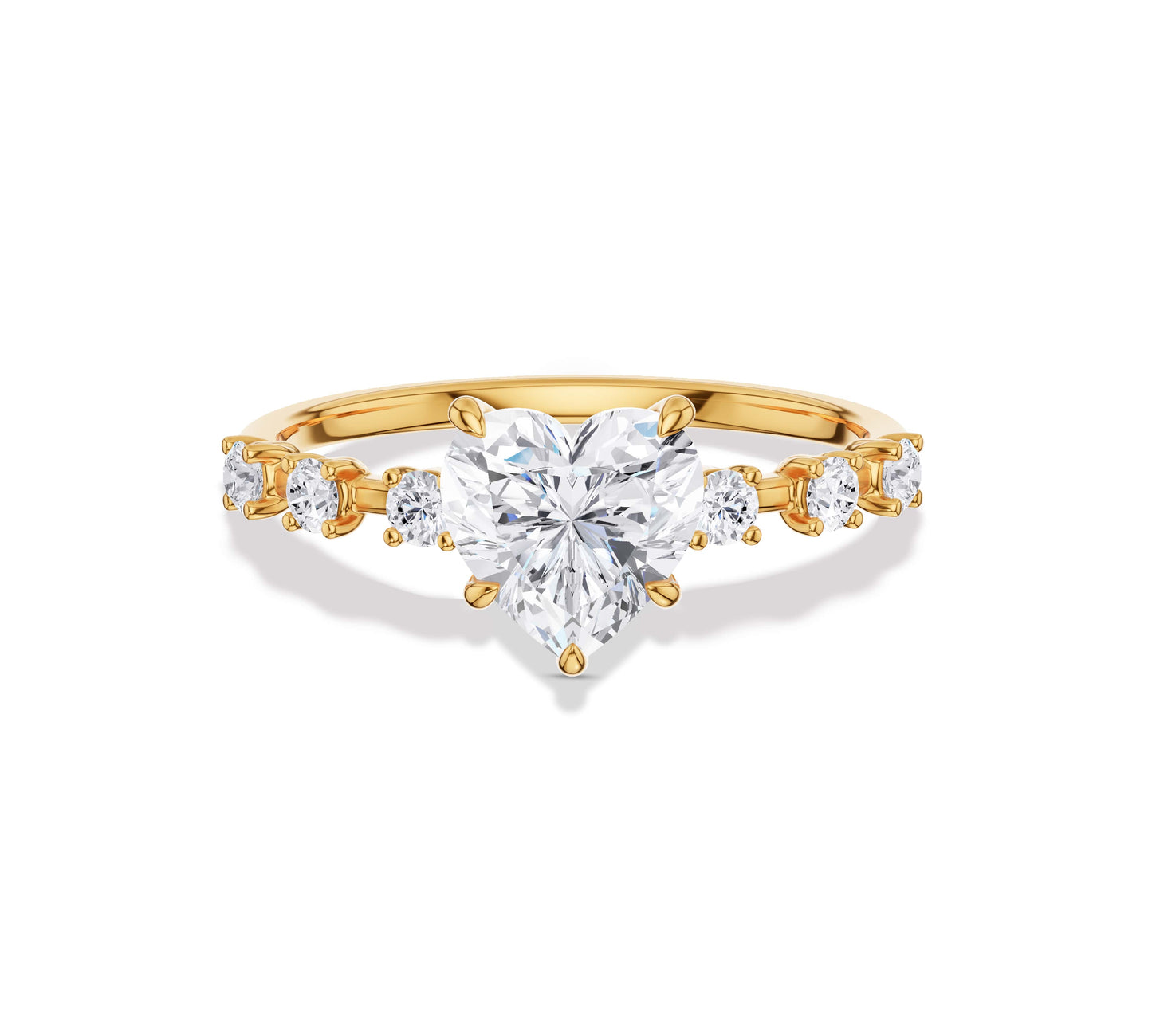 heart shaped engagement ring
