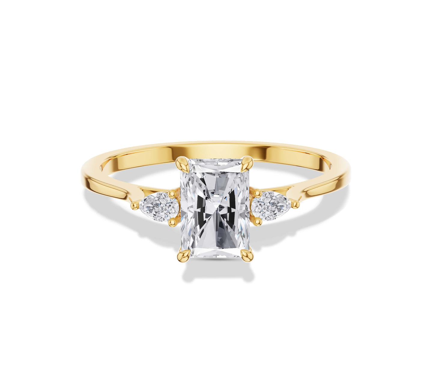 radiant cut diamond ring