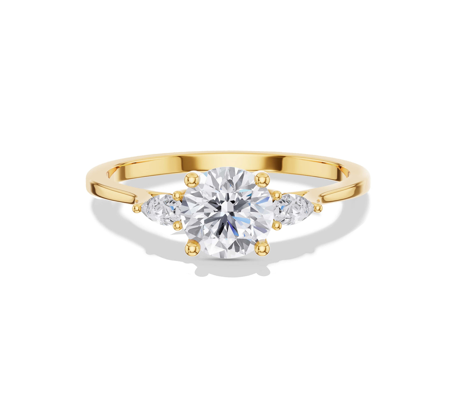 three stone engagement rings