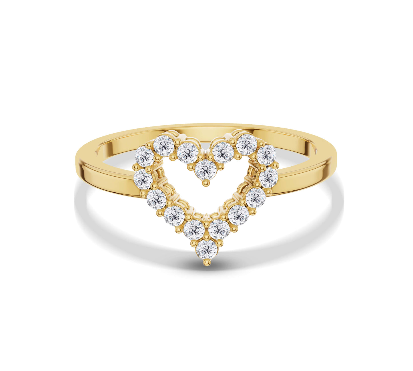 heart diamond ring