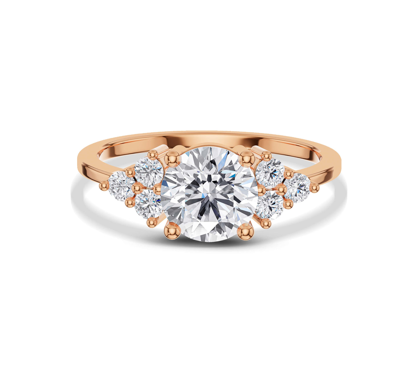 rose gold Nature Inspired Engagement Rings
