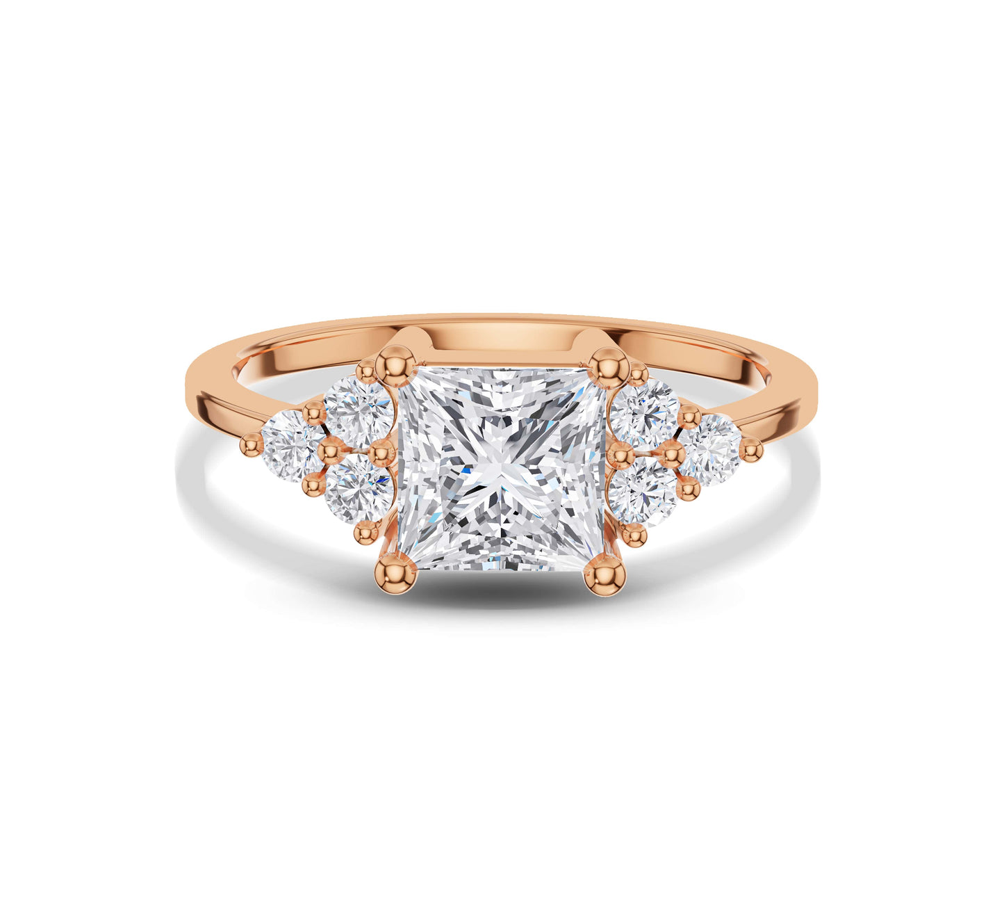nature inspired wedding ring sets