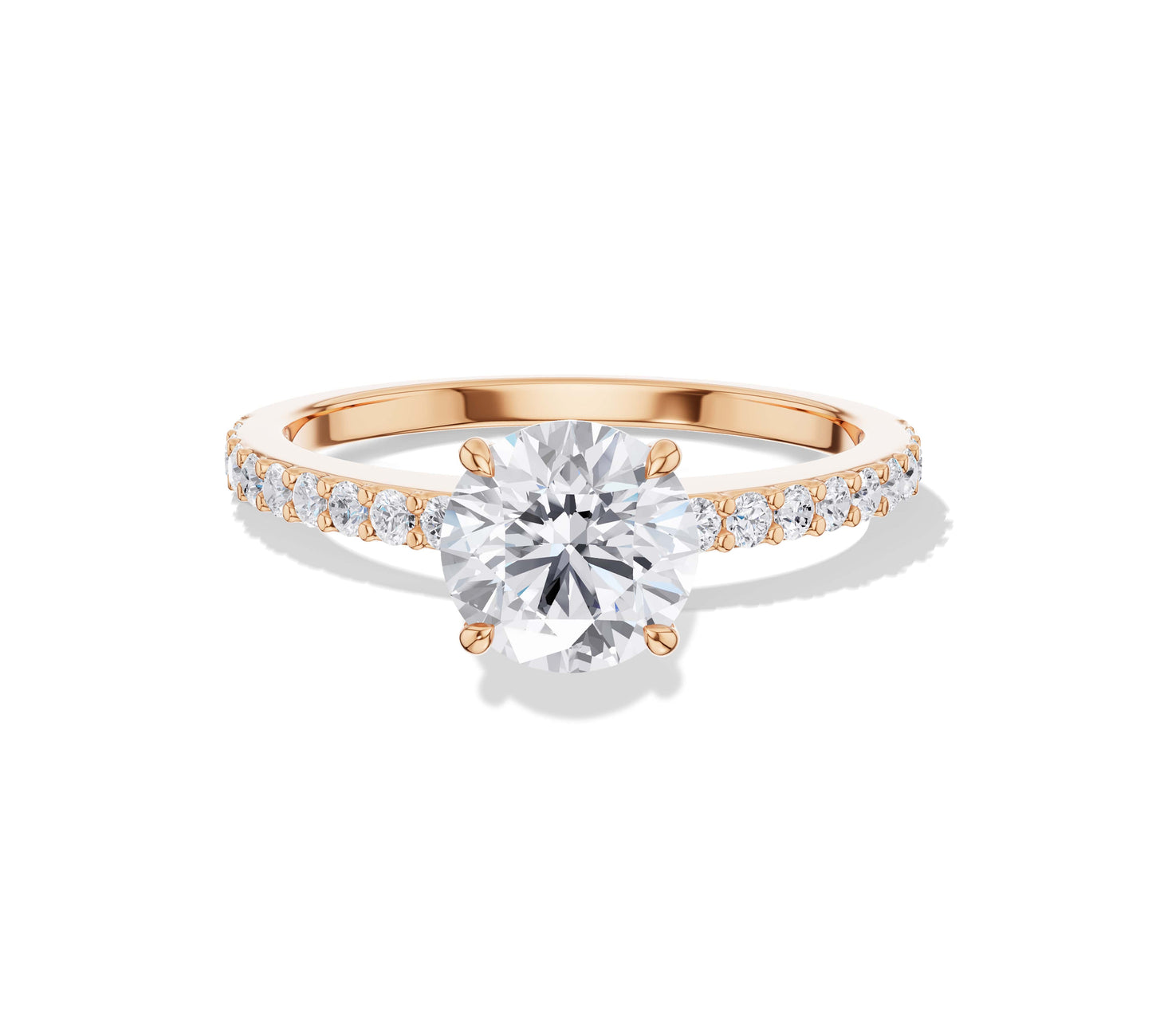3 carat lab grown diamond ring