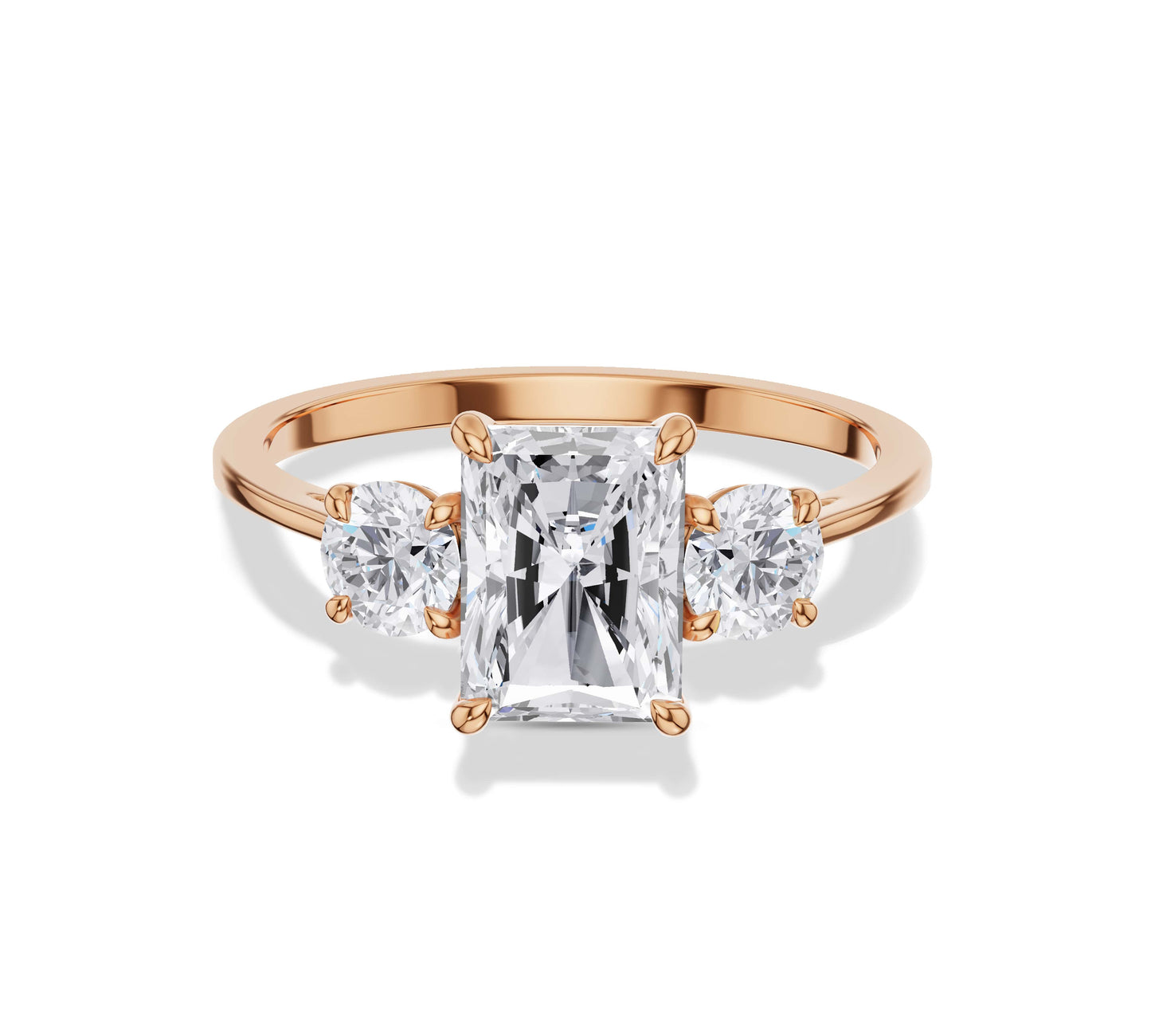 3 diamond engagement ring
