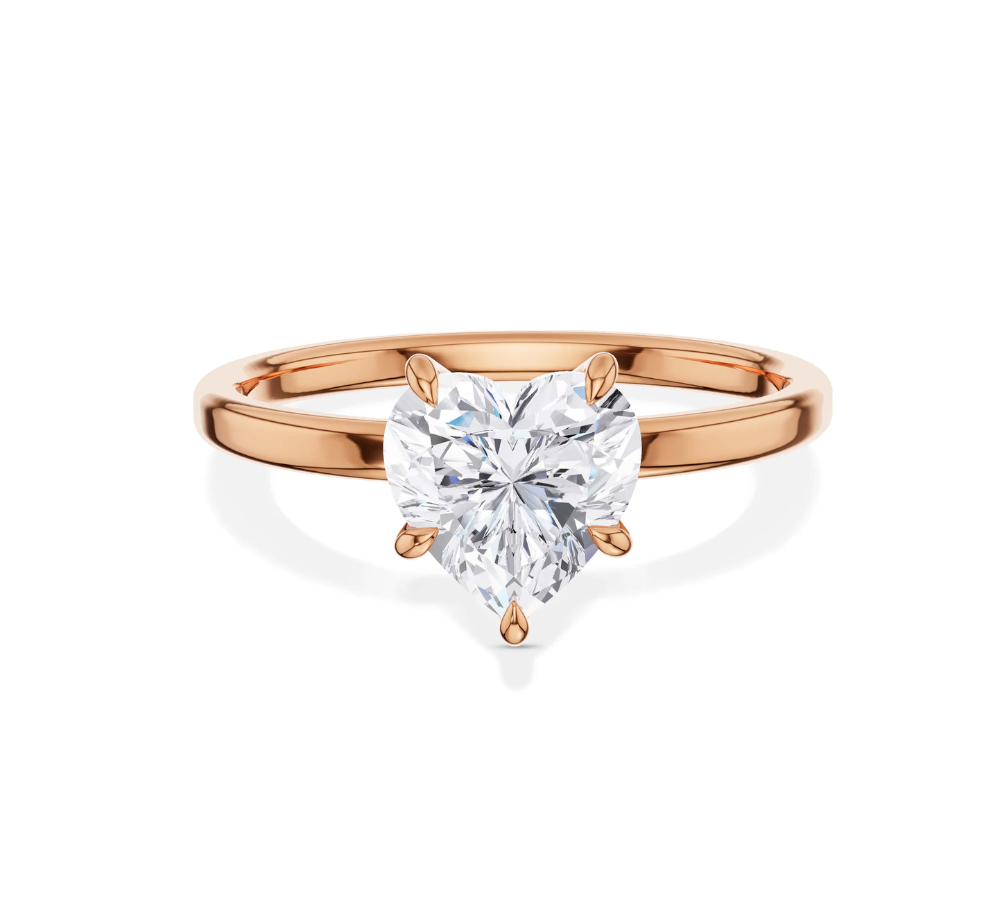 heart shaped engagement ring