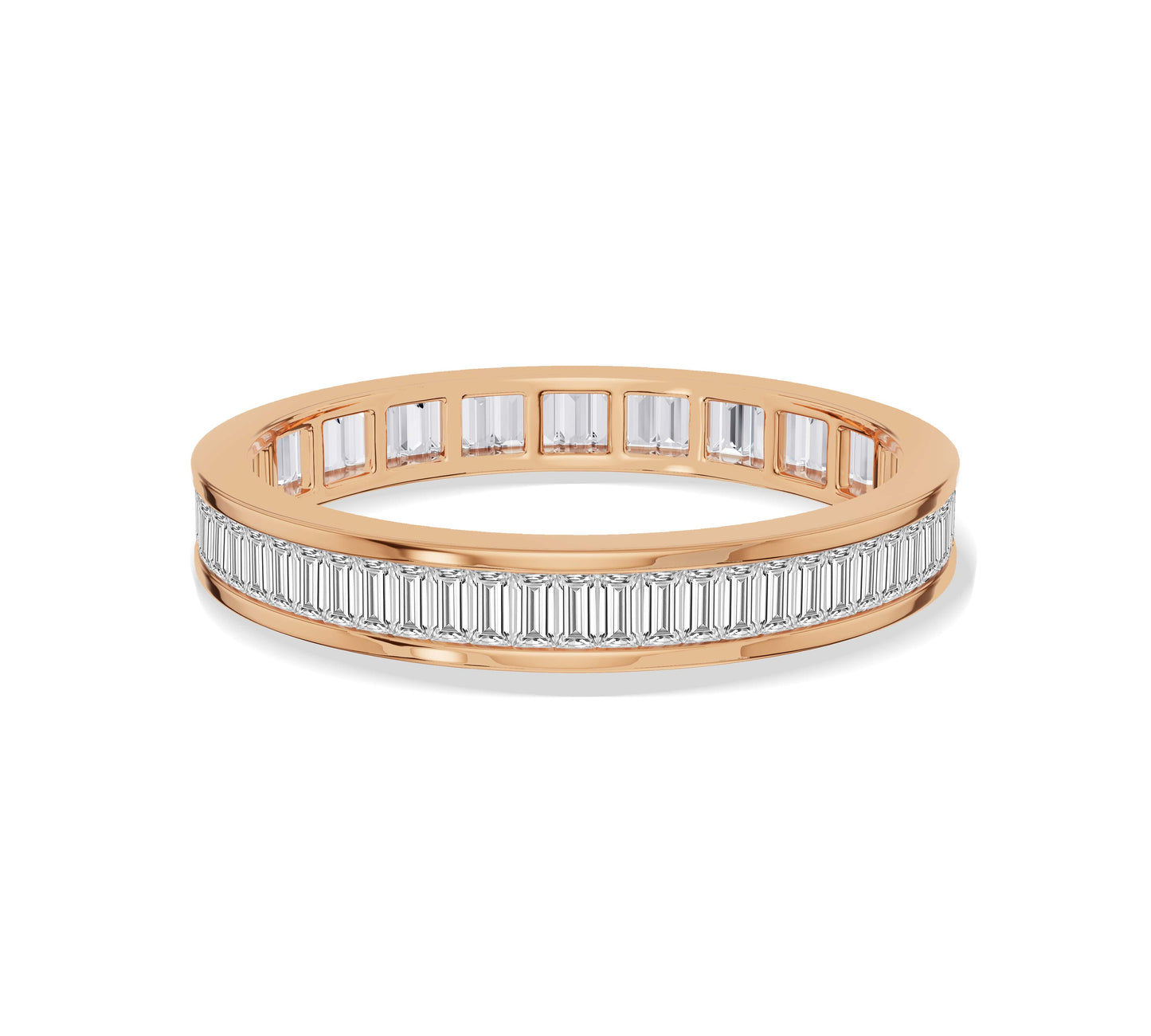 Timeless channel set diamond band