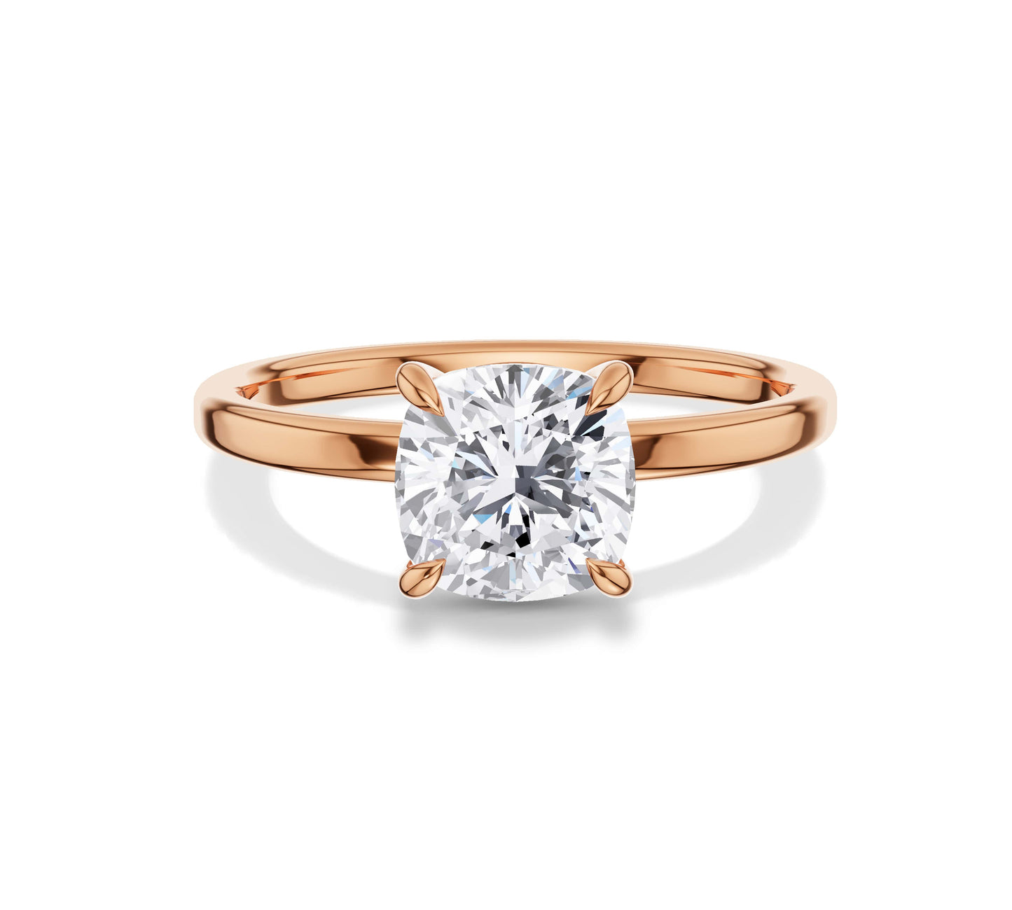 cushion cut diamond ring