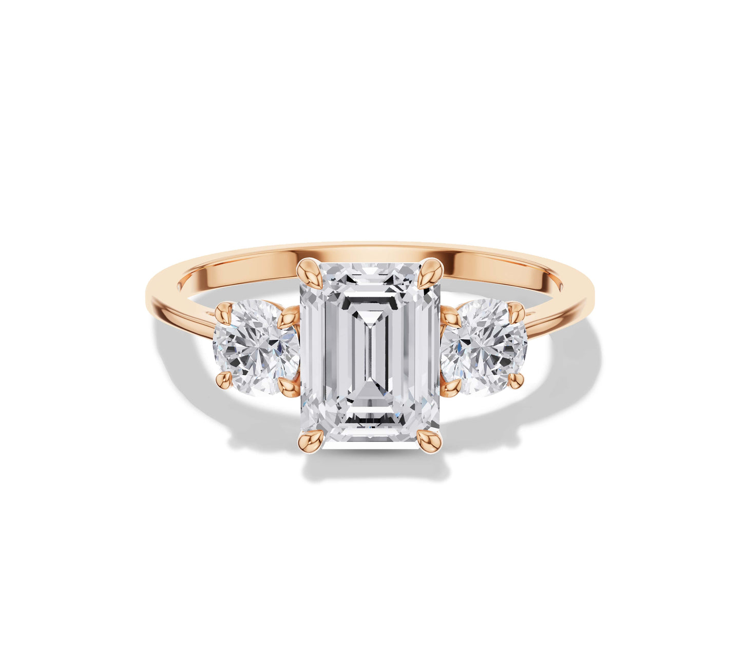 rose gold engagement ring