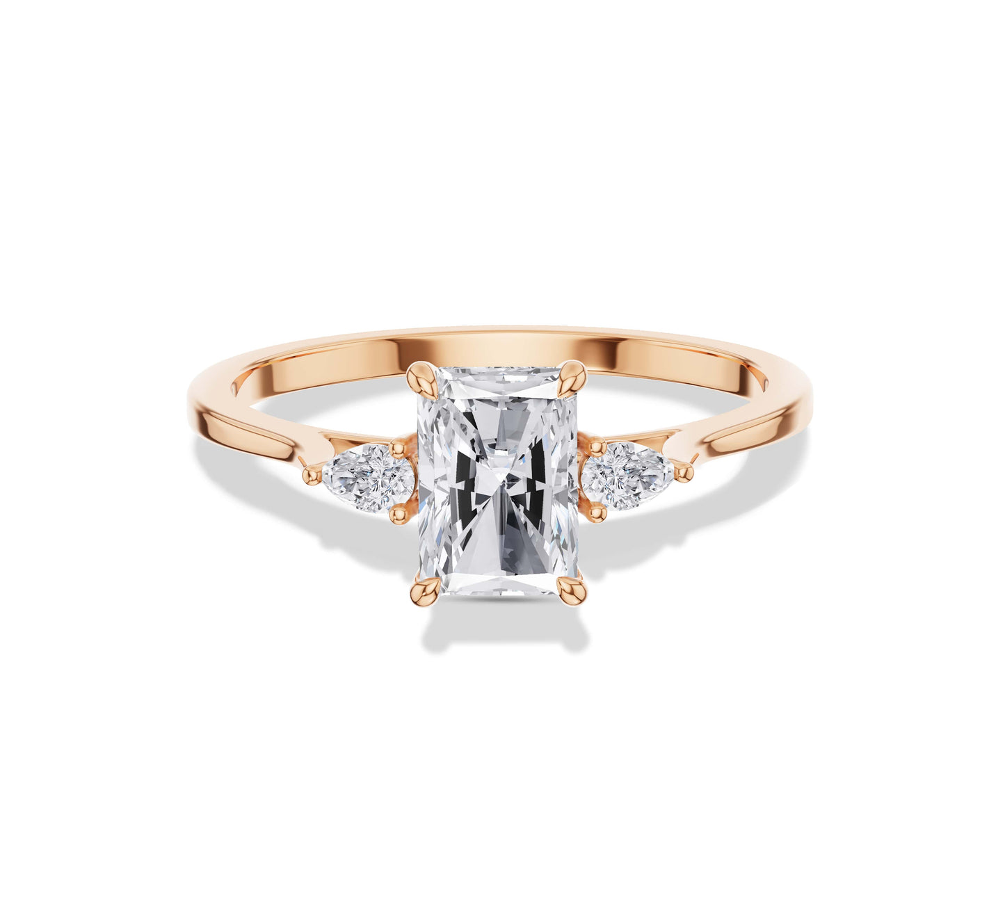 radiant diamond ring