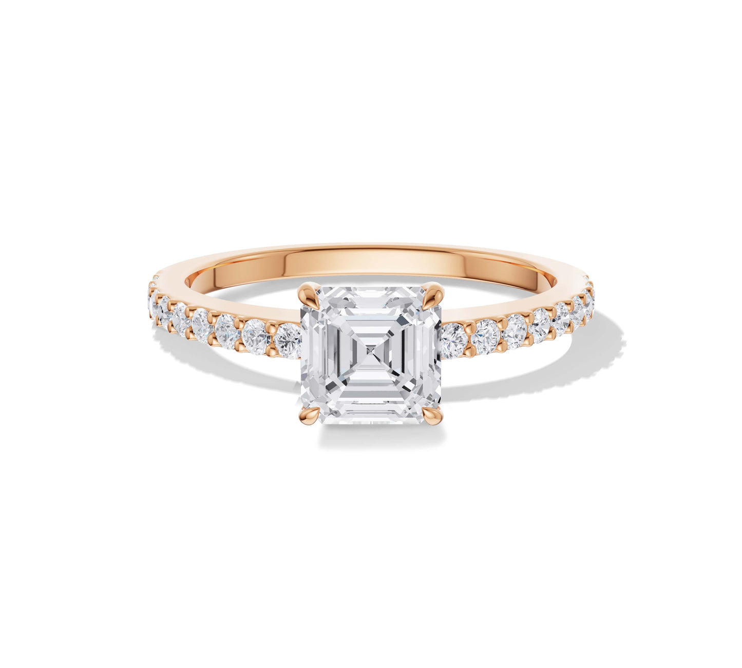 pave band engagement ring