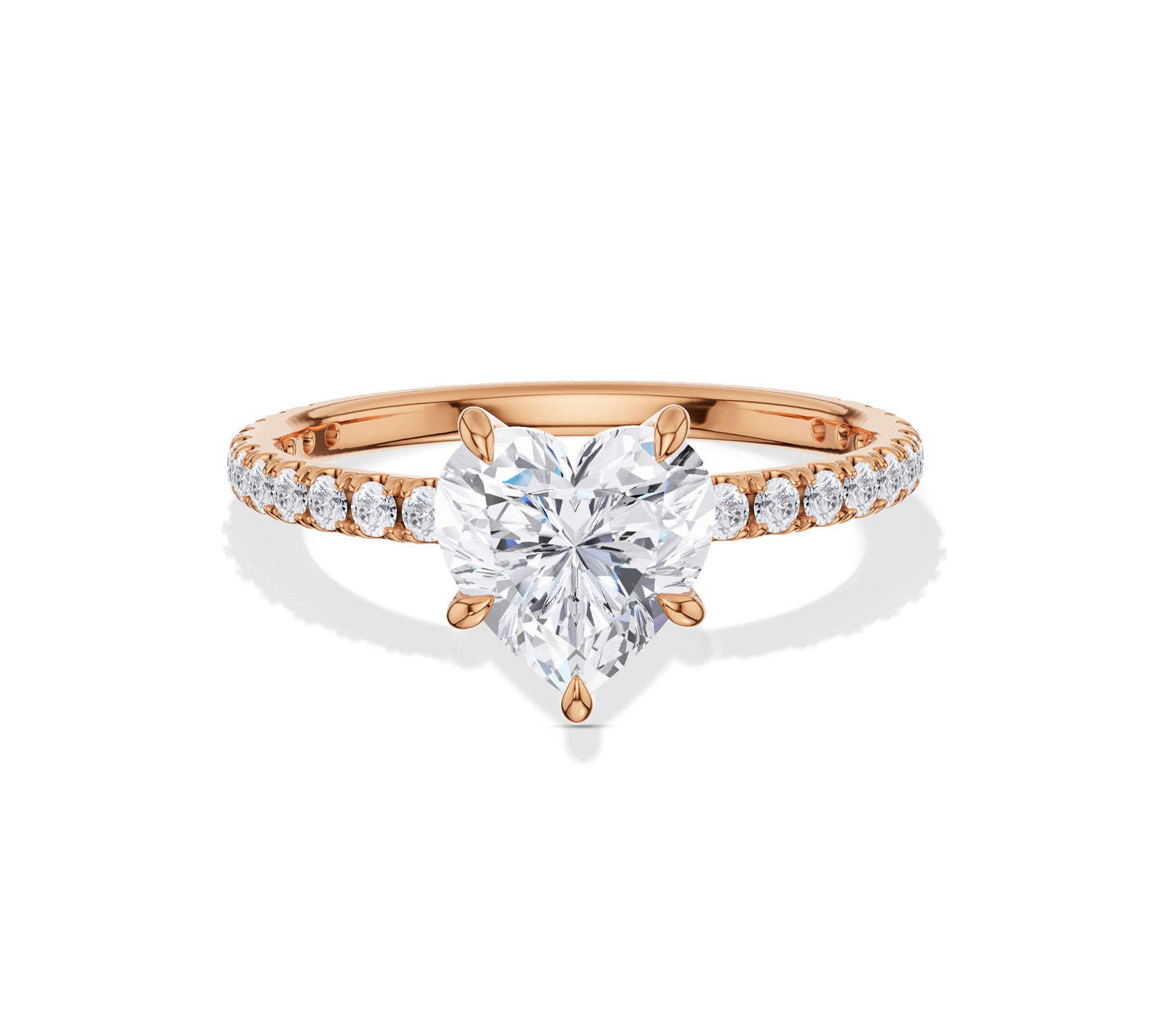 heart diamond engagement ring