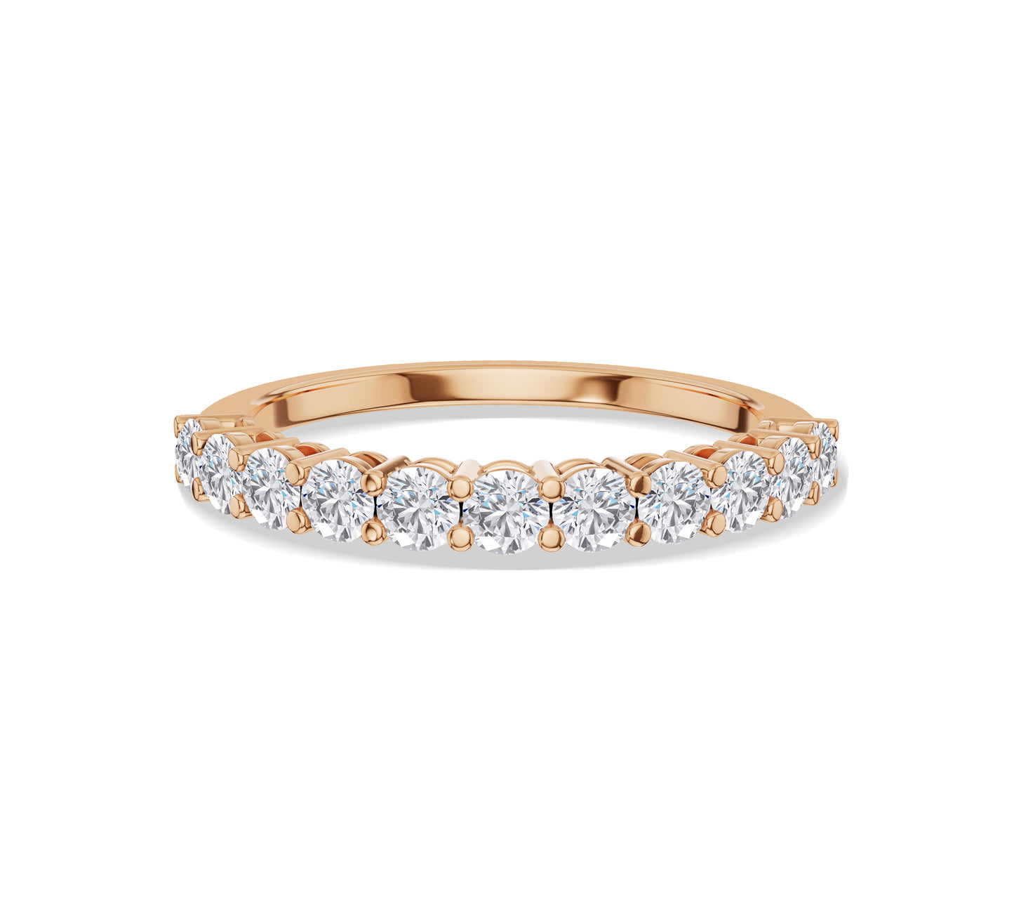 Diamond anniversary ring in gold