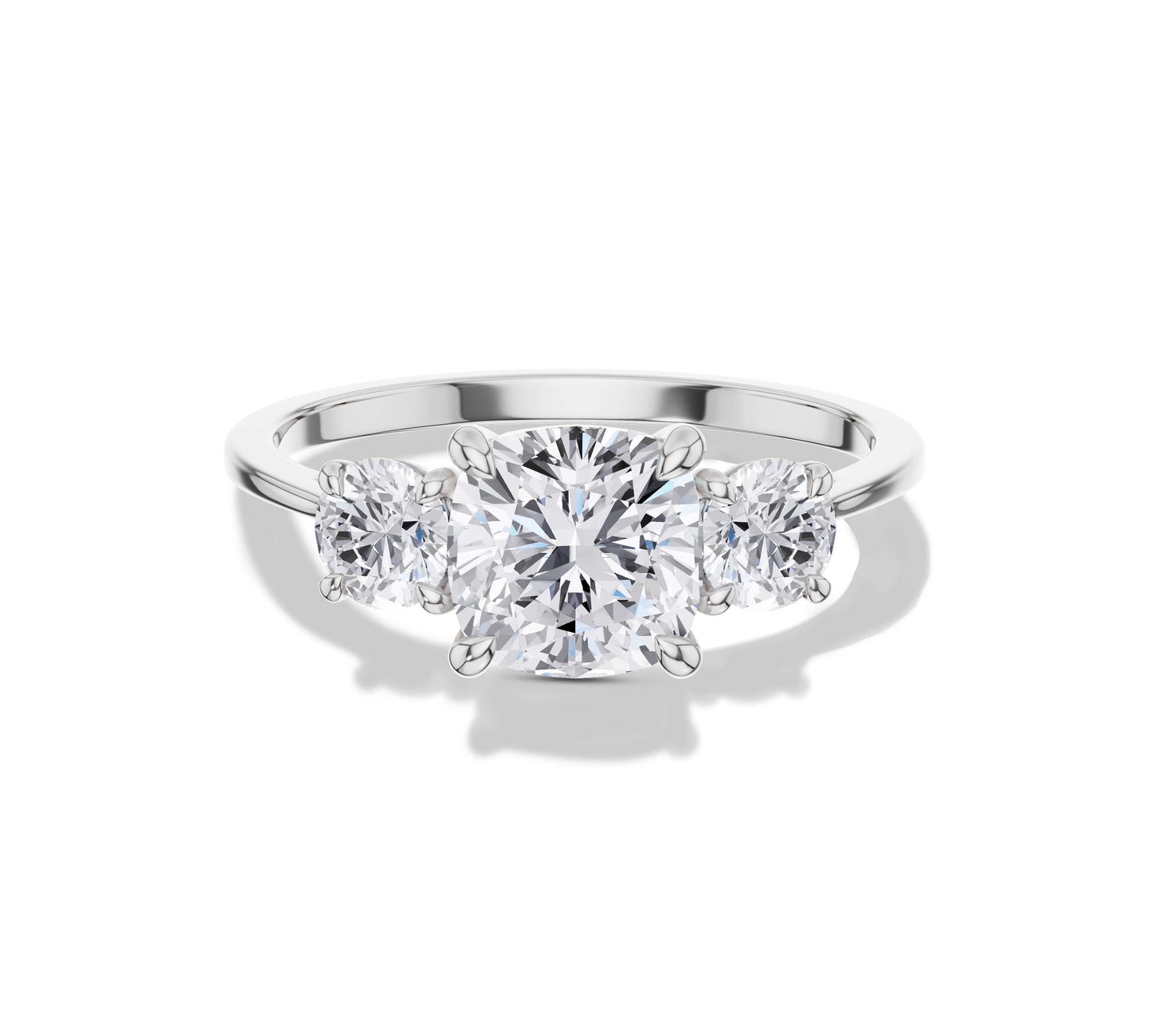 3 carat cushion cut diamond ring