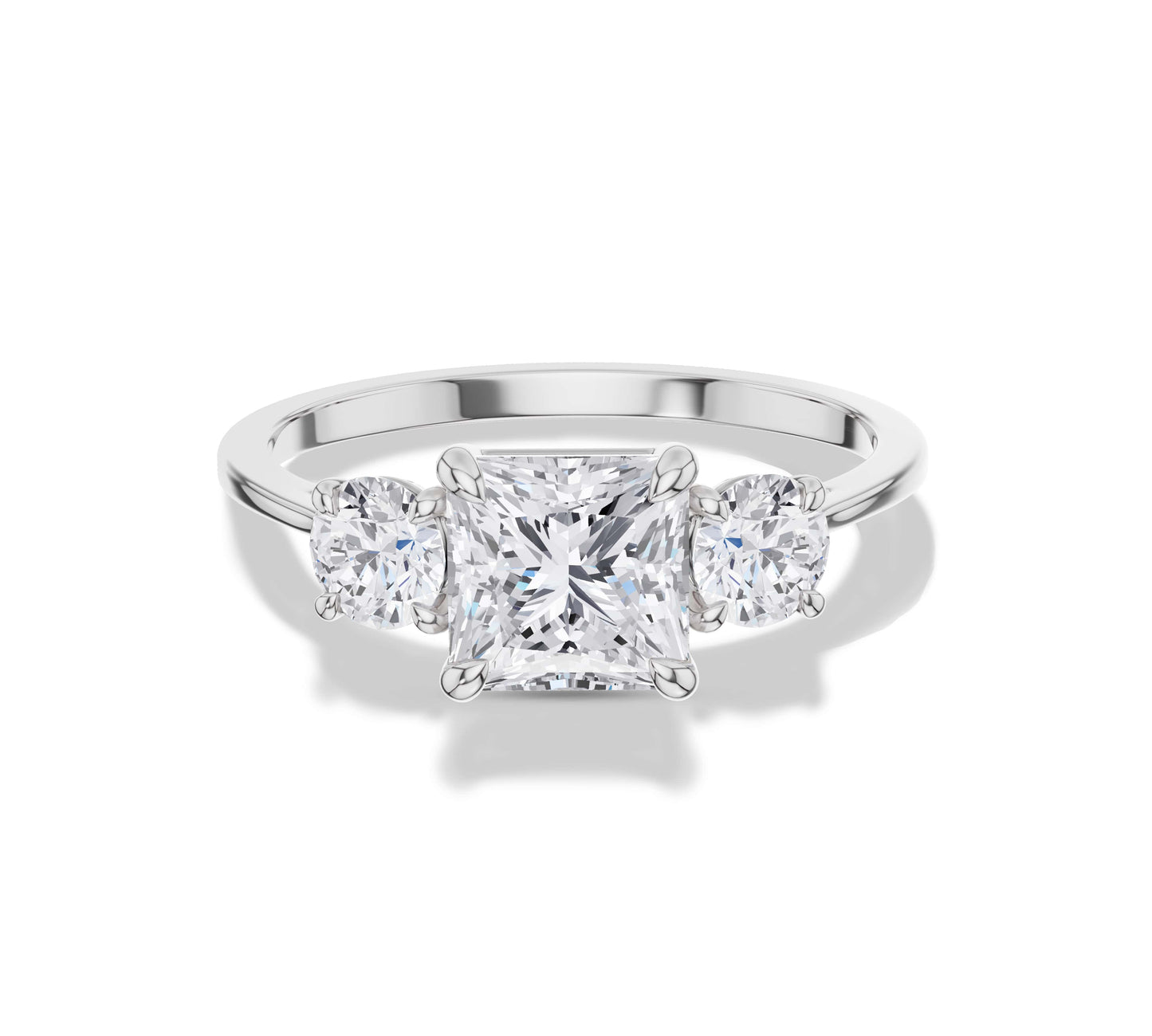 three stone rings