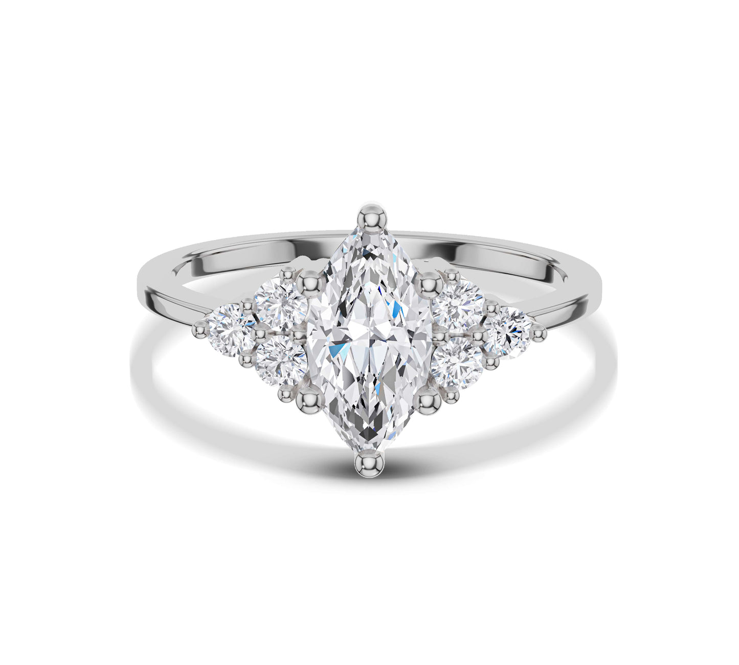white gold earthy engagement rings