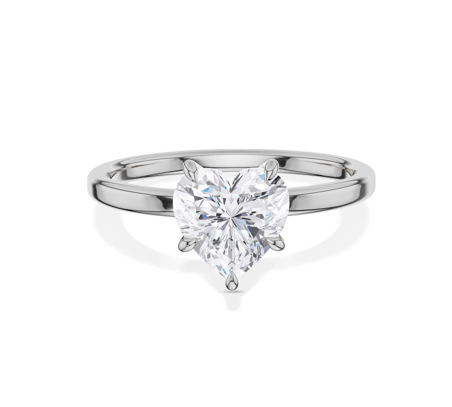 engagement ring heart shaped
