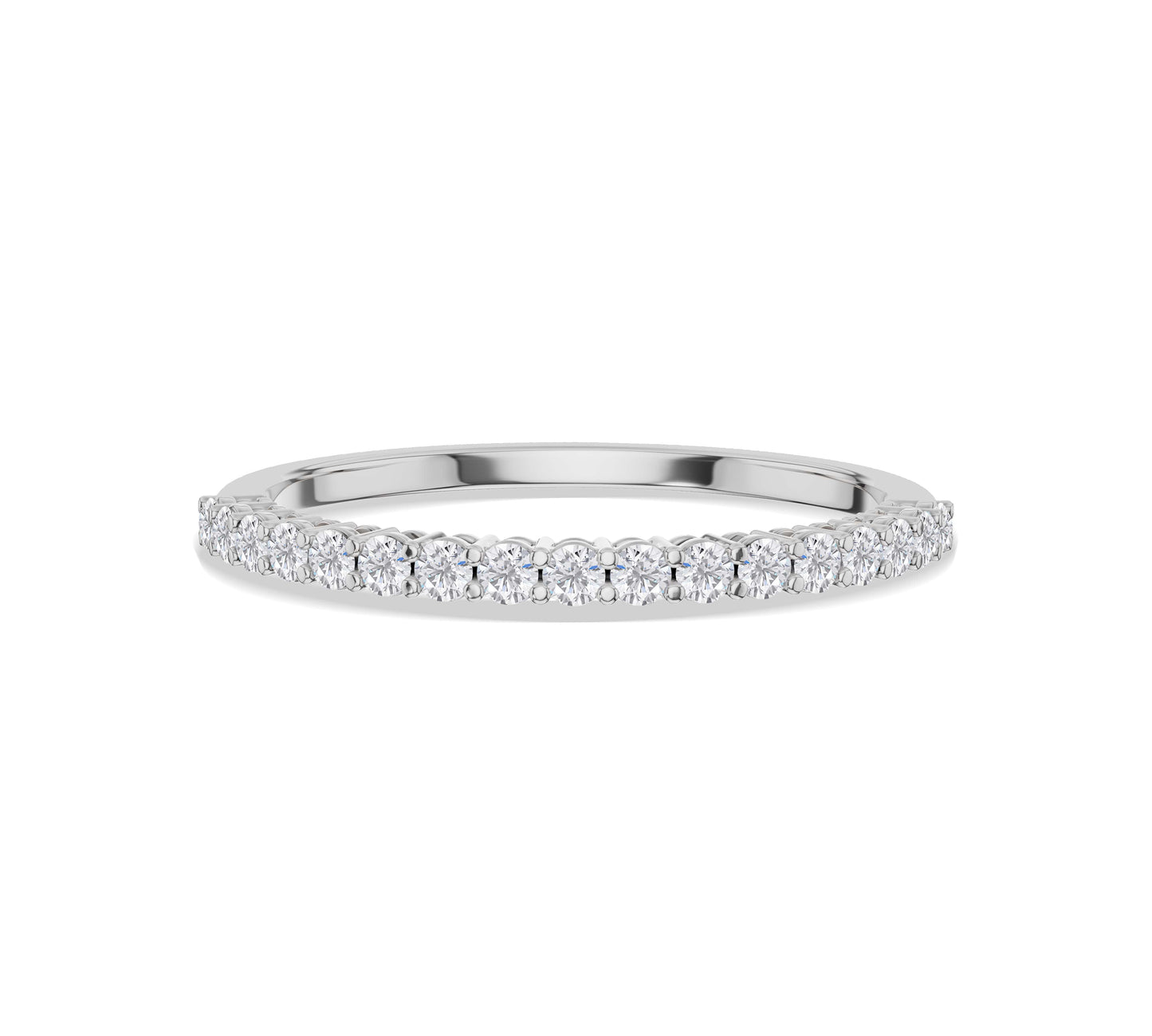 Classic diamond wedding band in 14K gold