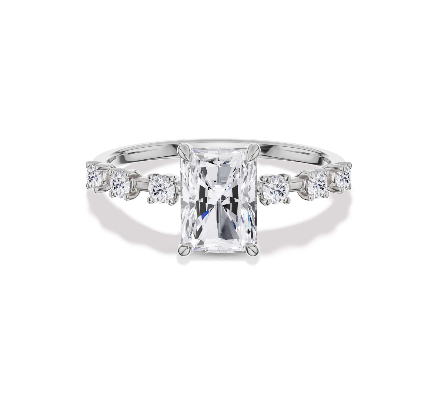 diamond ring radiant solitaire