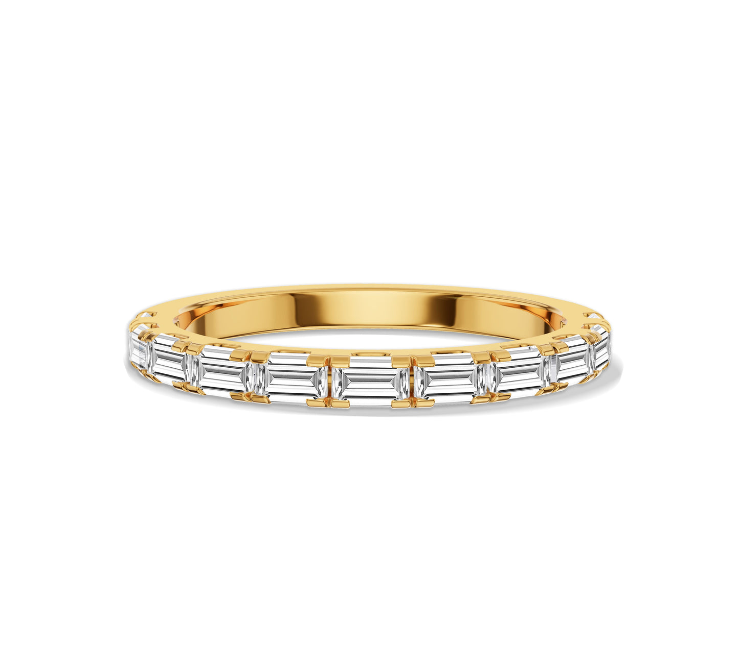 baguette wedding band