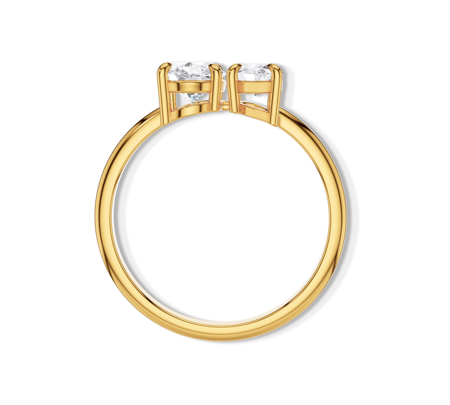 toi et moi engagement rings