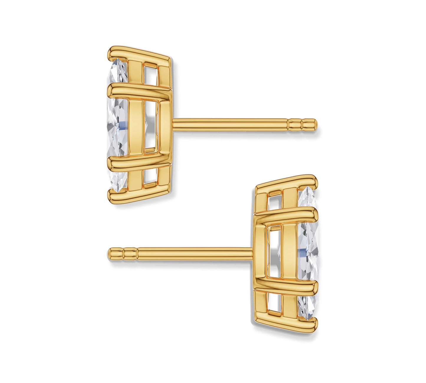 marquise diamond stud earrings