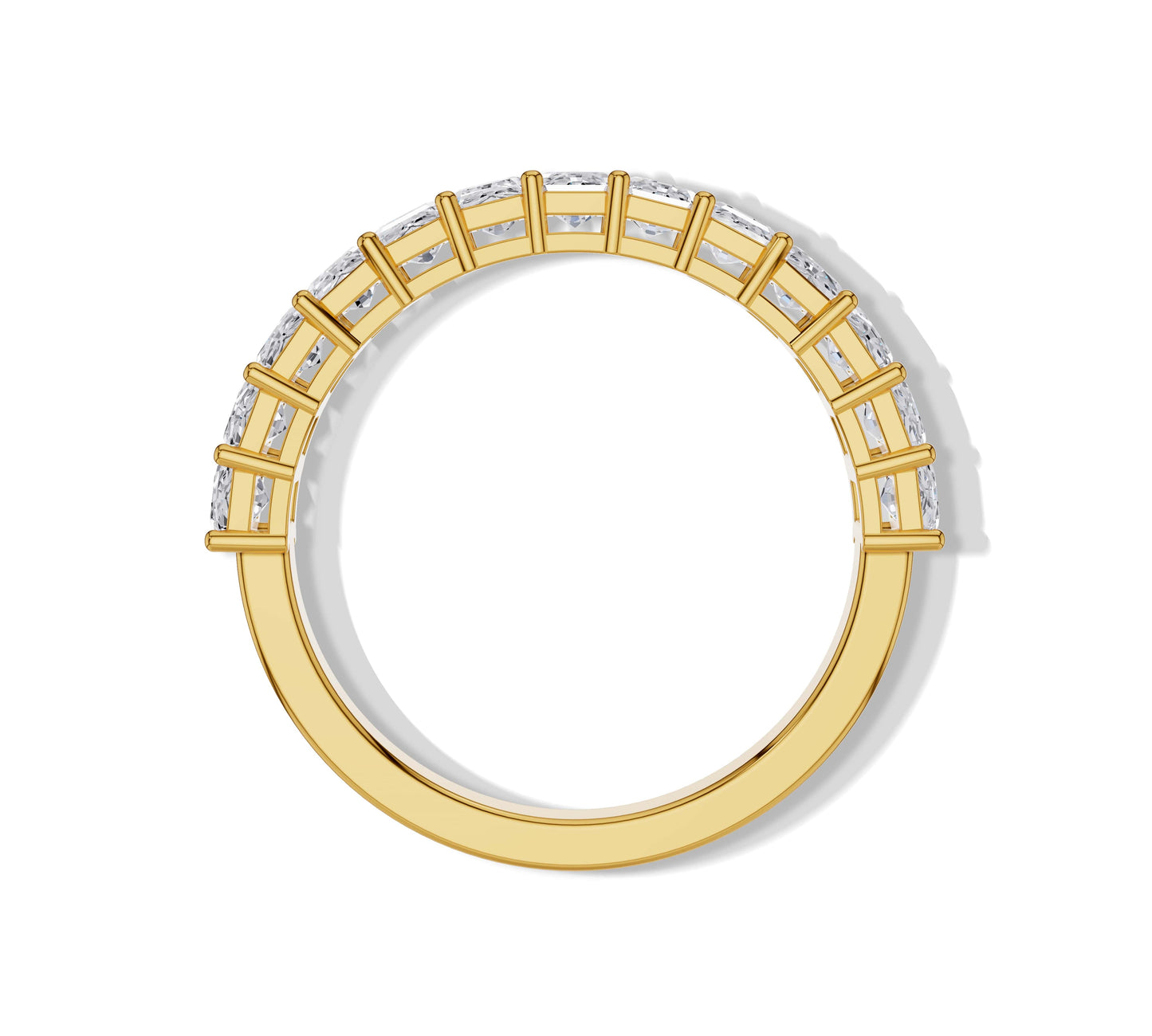 asscher cut eternity band for her