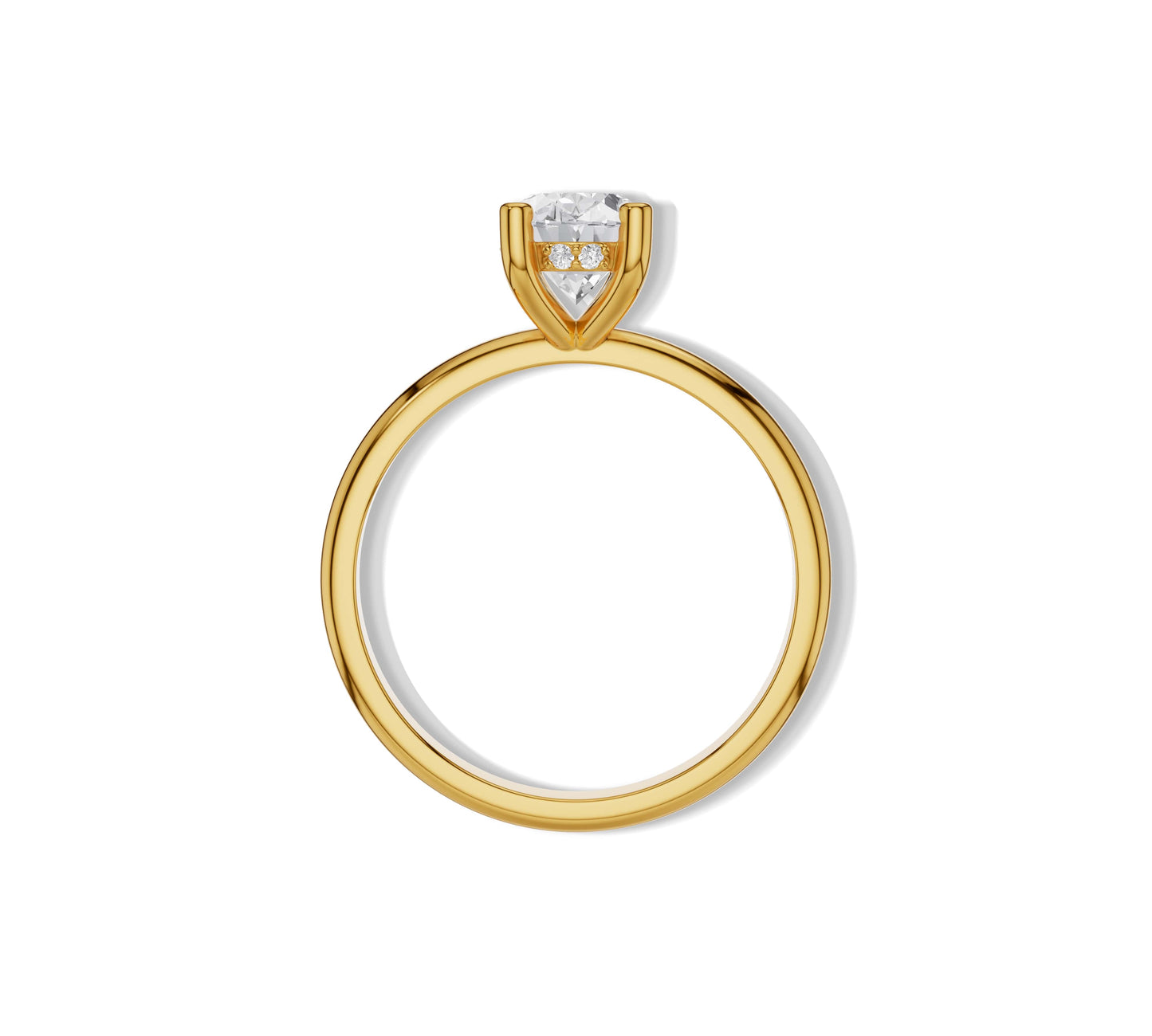 hidden halo engagement ring