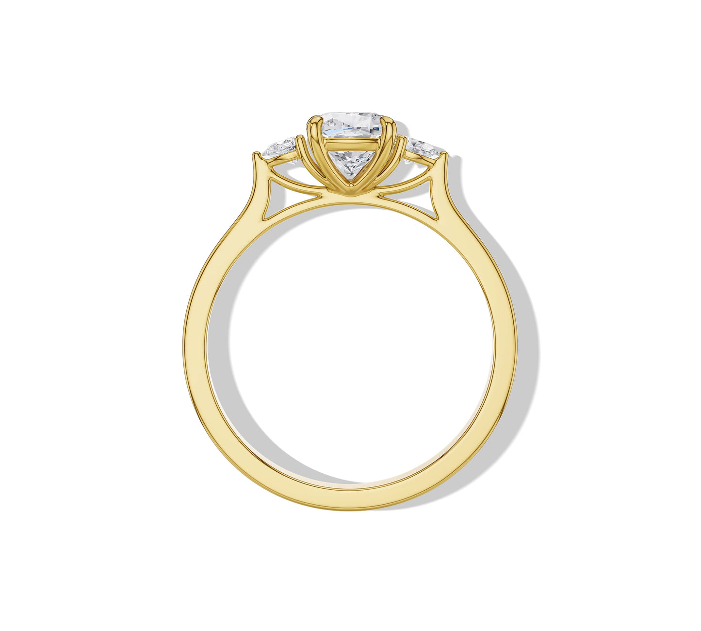 moissanite cushion cut engagement rings