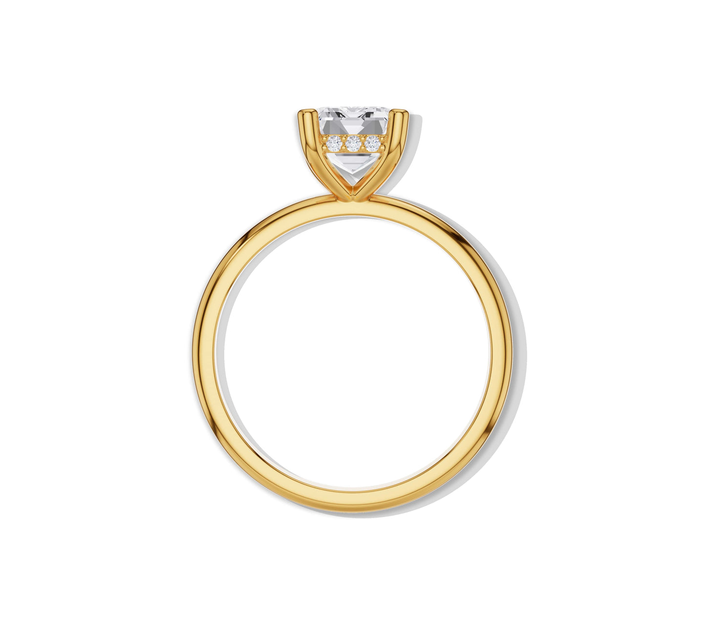 hidden halo engagement ring