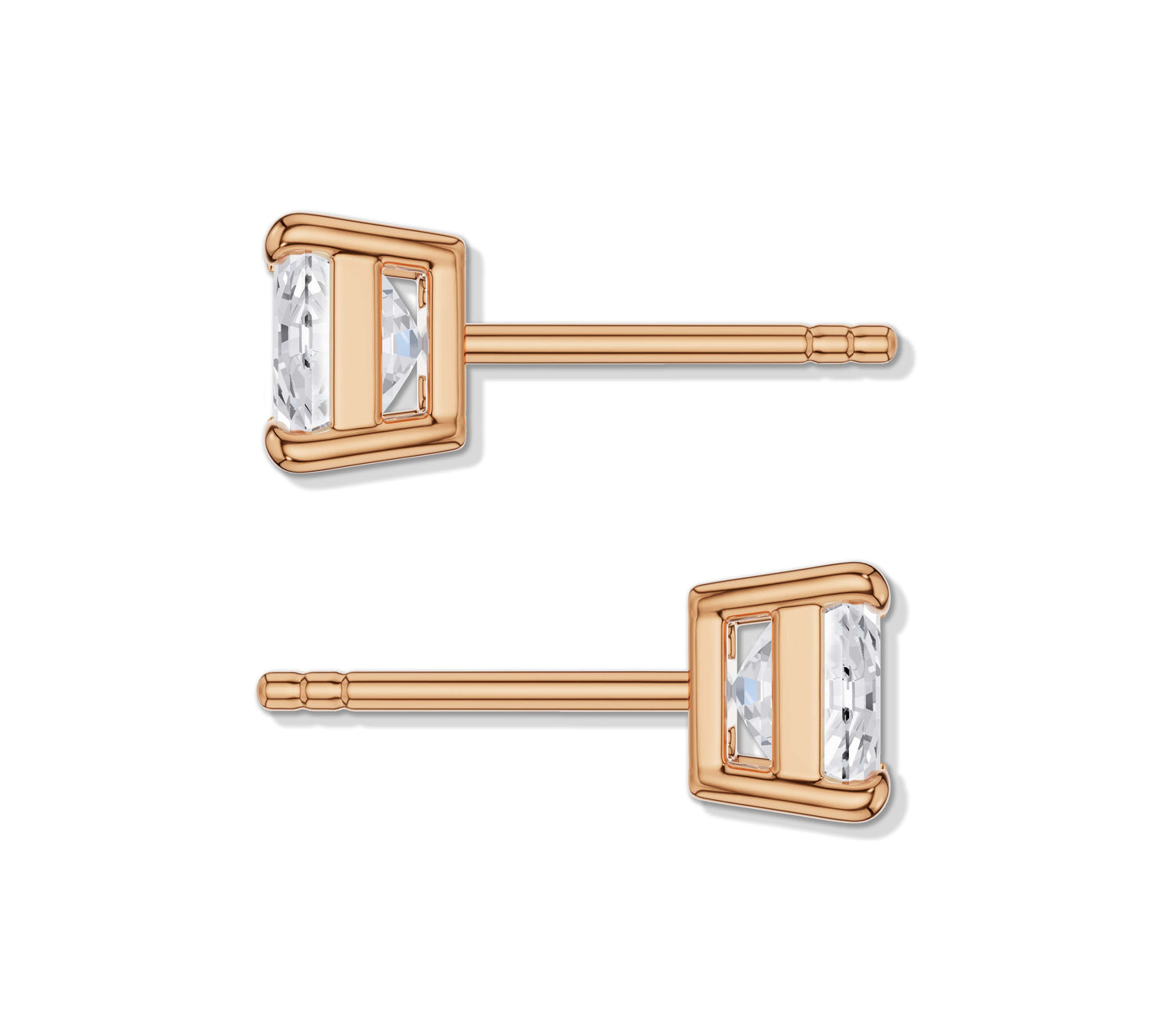 gold diamond stud earrings