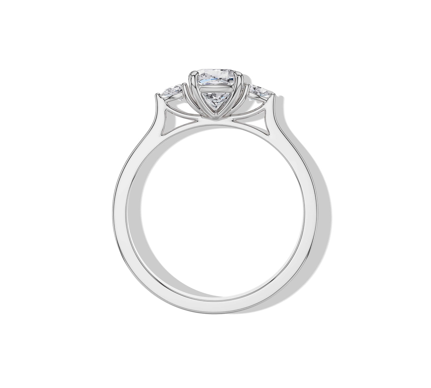 gold cushion cut engagement rings