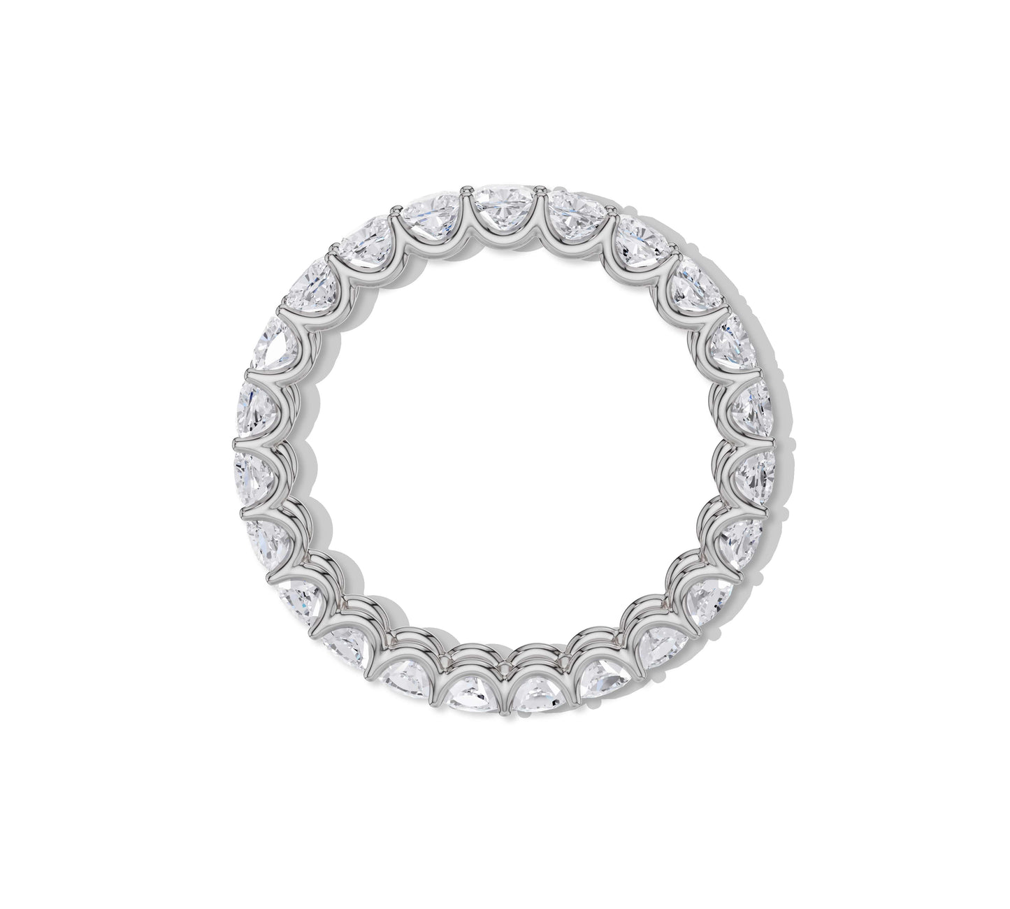 cushion cut anniversary bands
