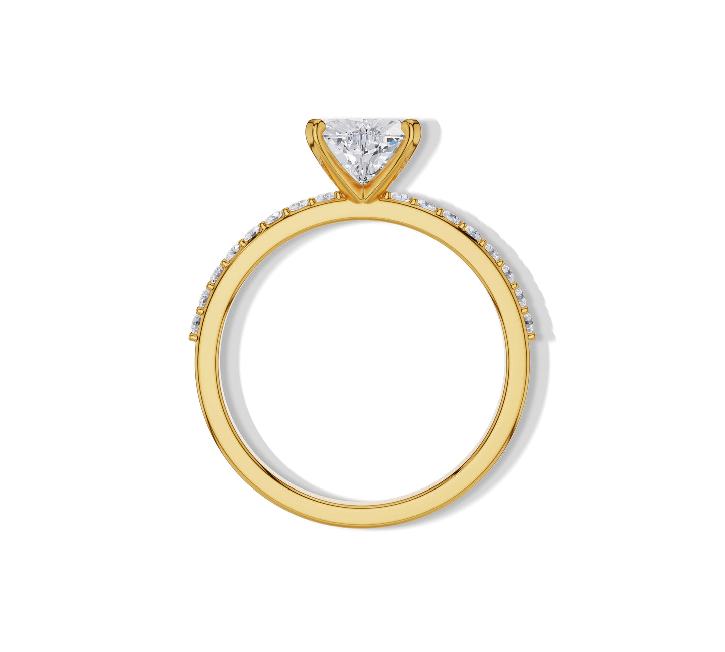 heart cut diamond ring