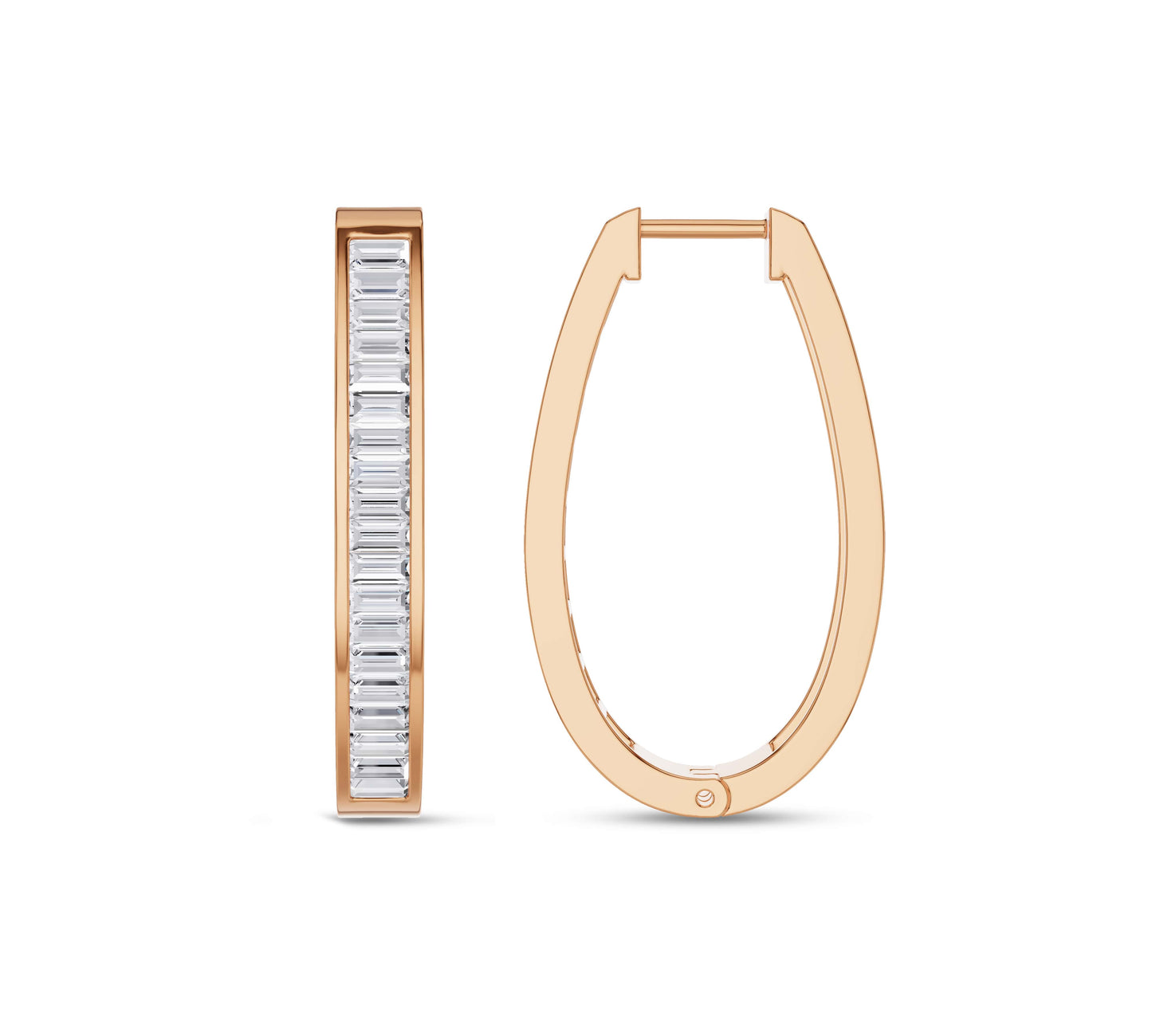 diamond hoop earrings
