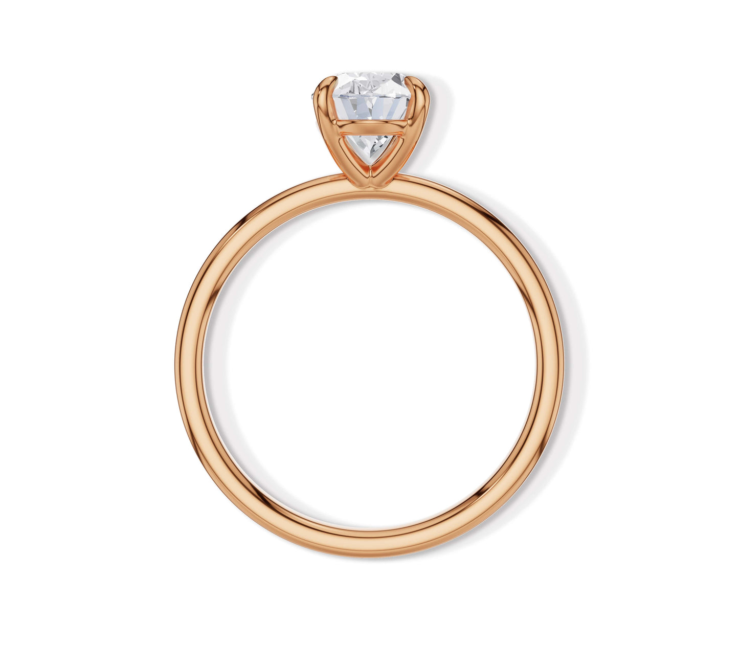 Fine oval diamond ring for weddings
