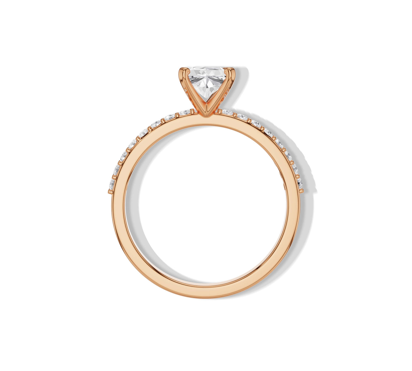 gold radiant cut engagement rings