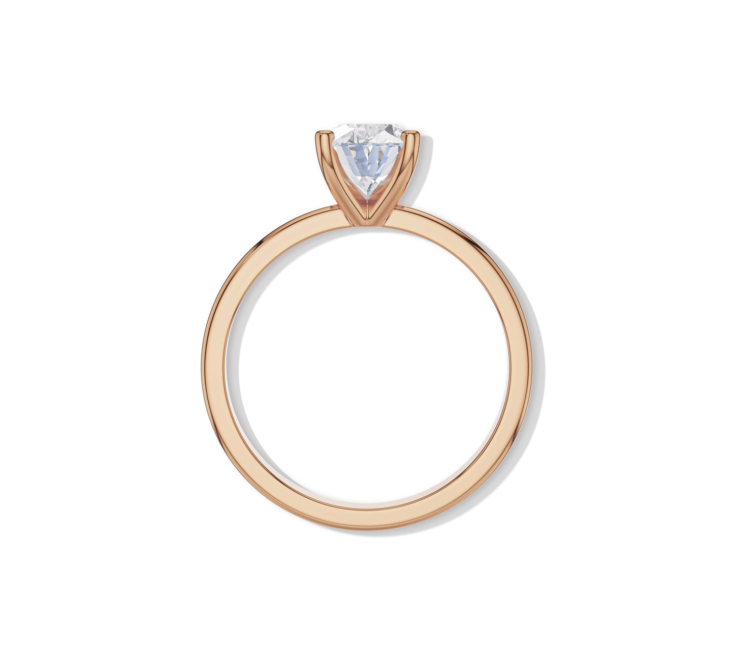 oval moissanite engagement ring