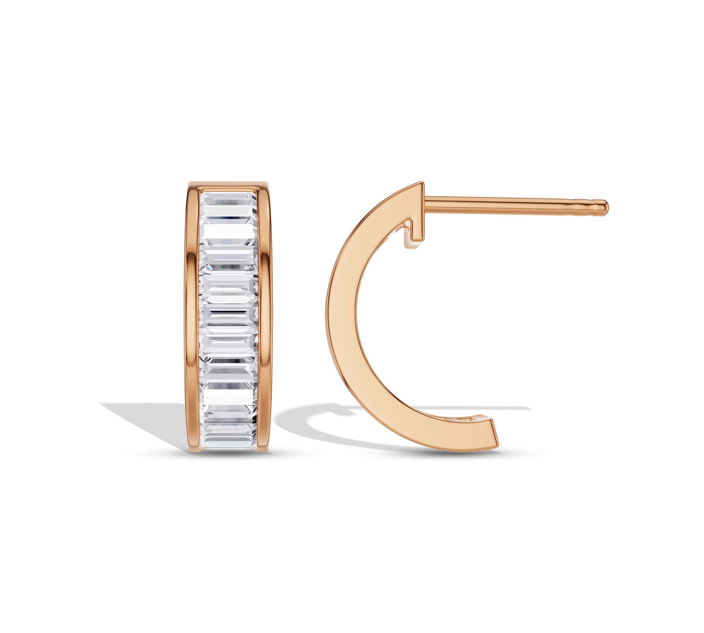 baguette diamond earrings