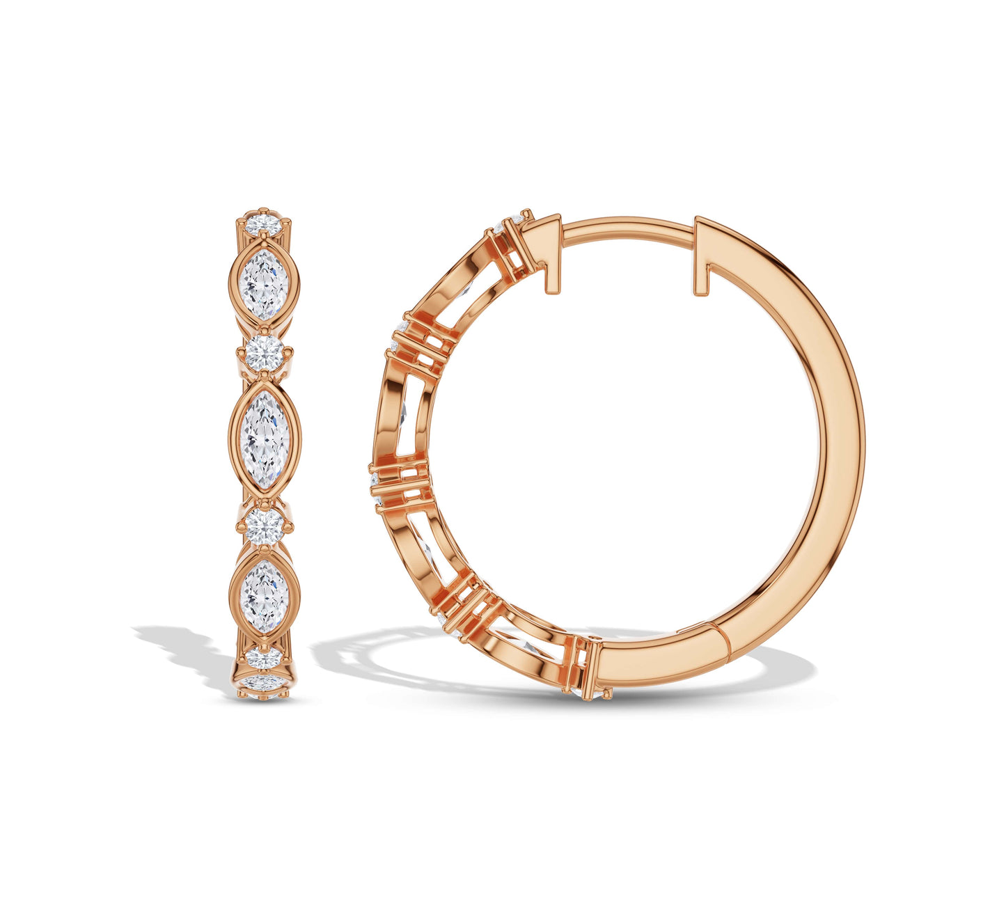 hoop earrings diamond