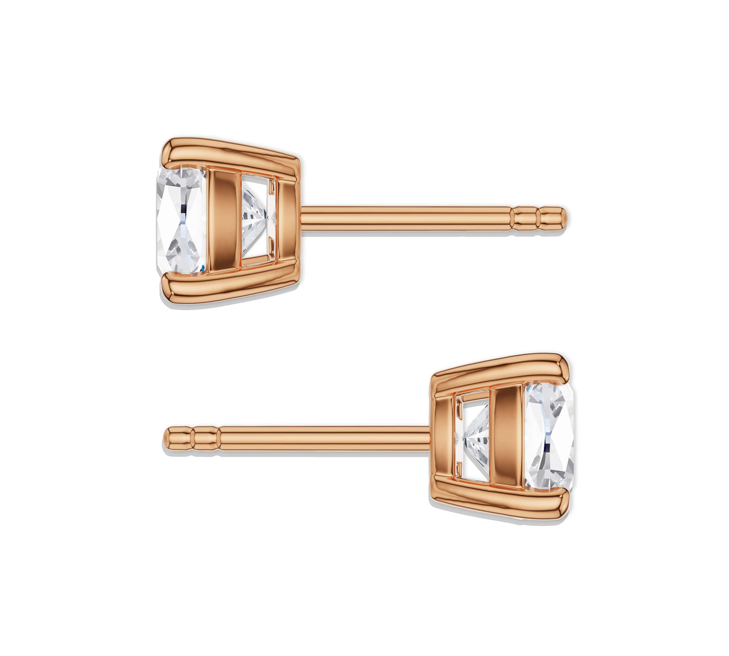 gold diamond stud earrings