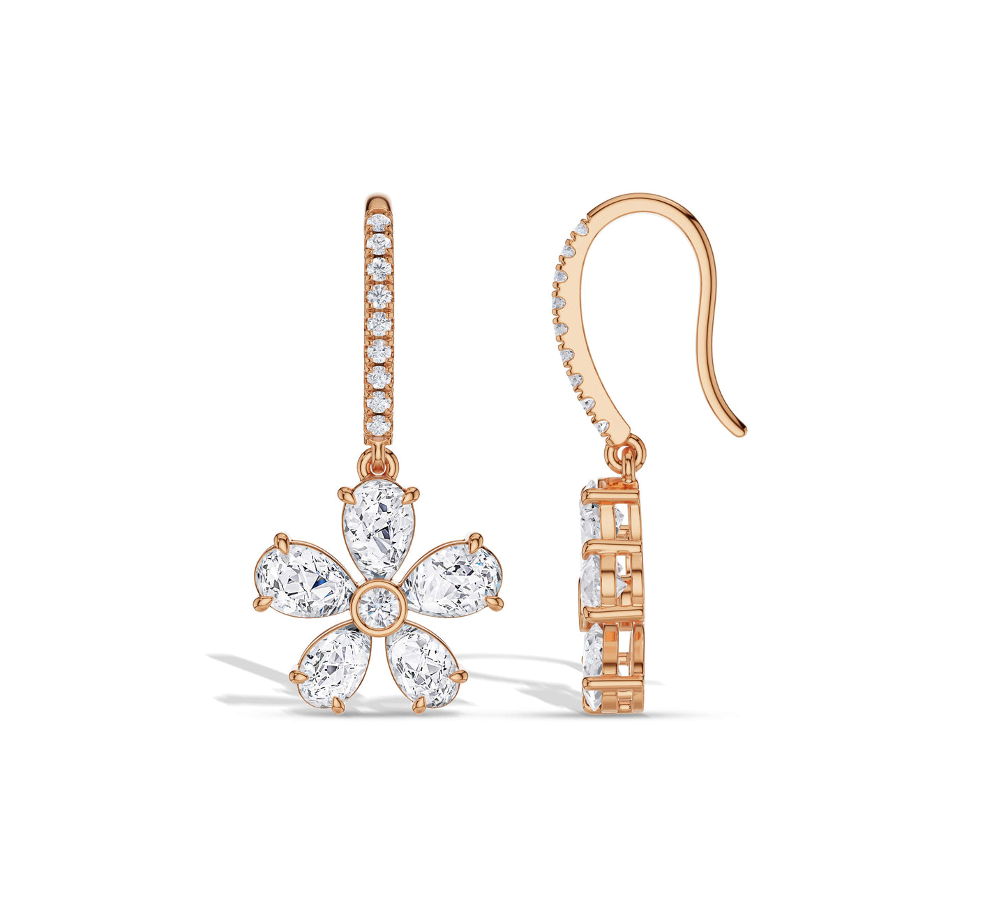 drop diamond earrings