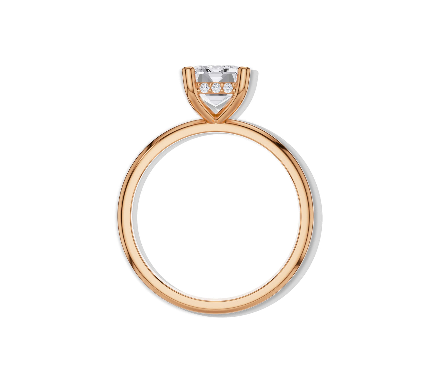ring with emerald cut diamond