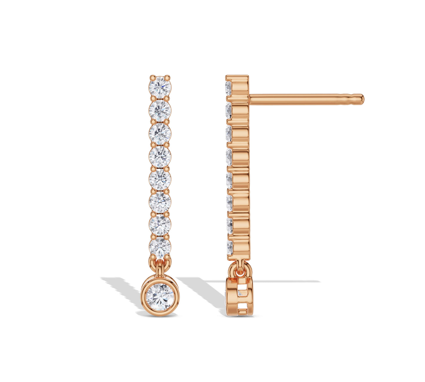 tennis diamond earrings