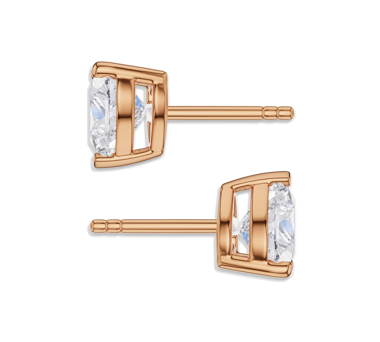 heart diamond earrings