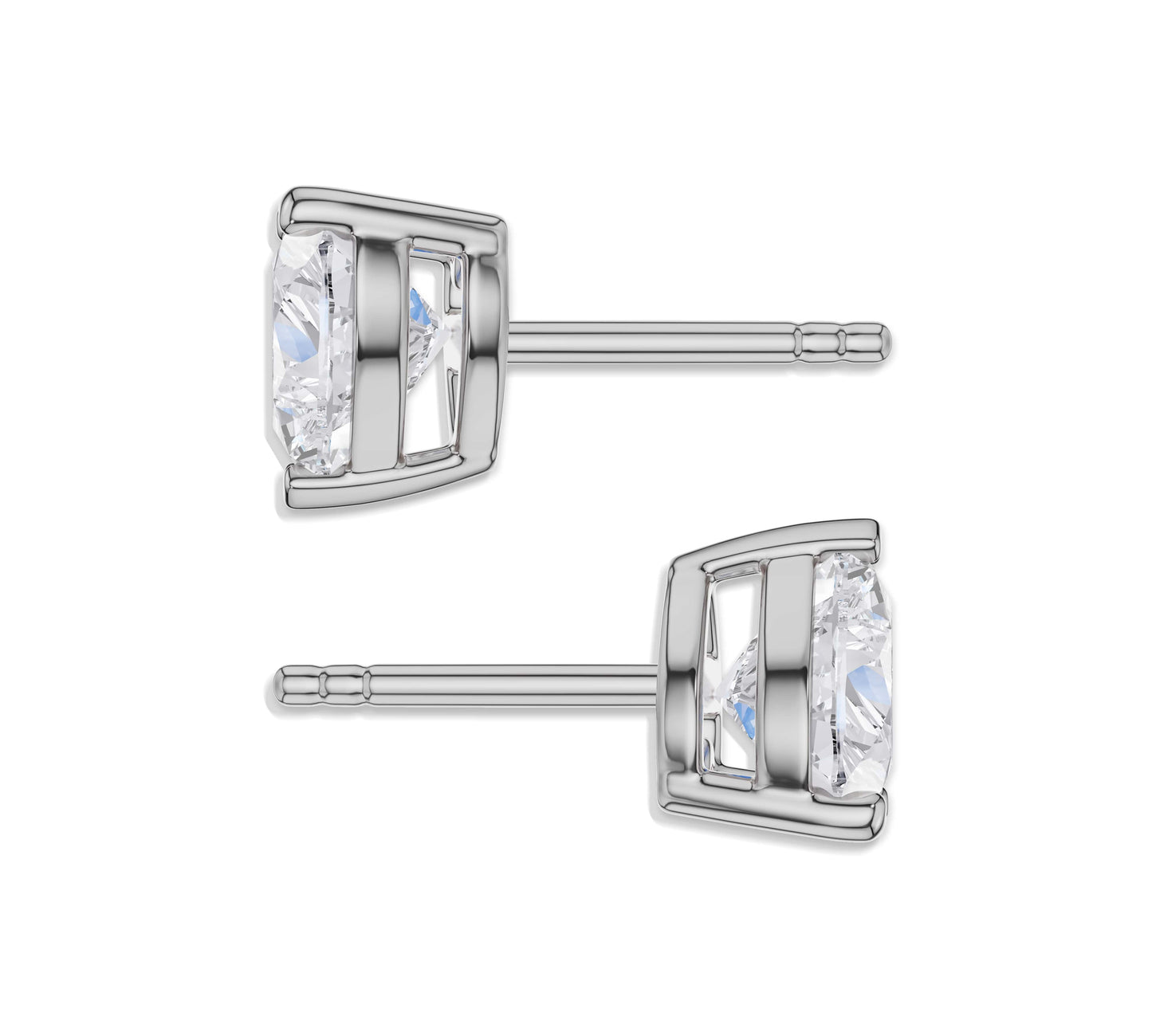 heart shape stud earrings