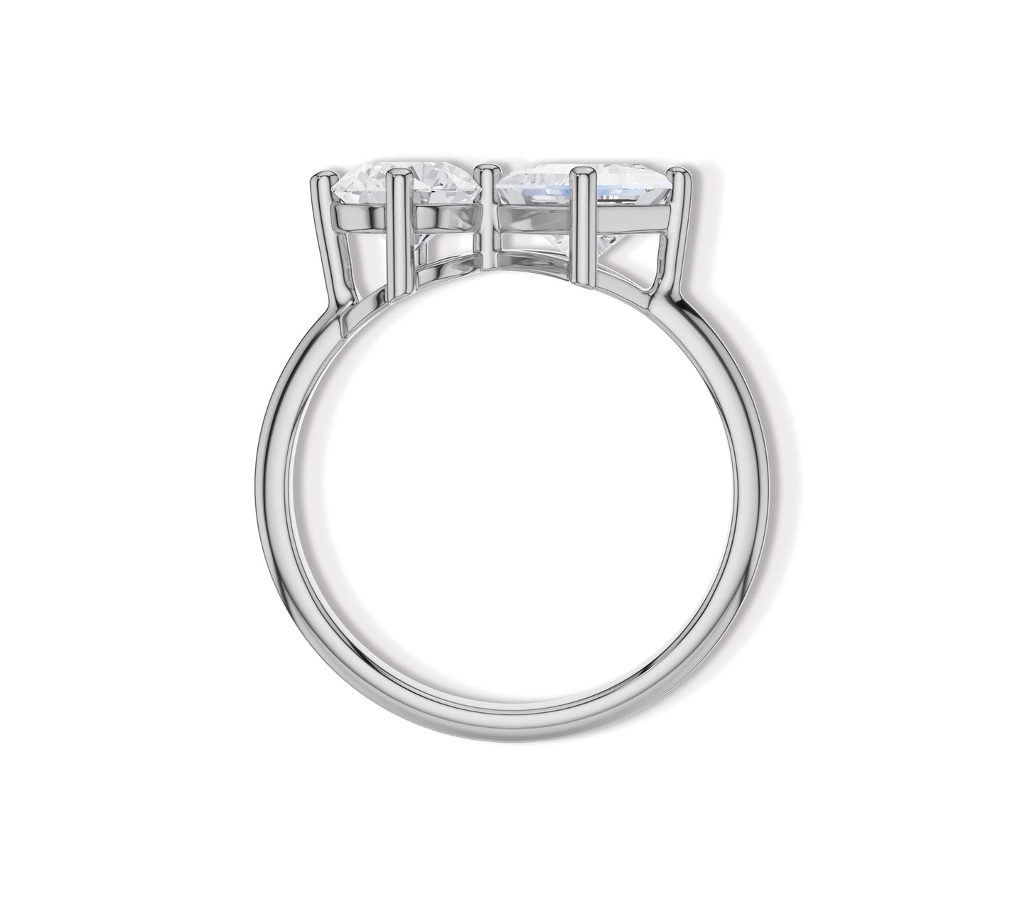 Elegant Toi et Moi promise ring