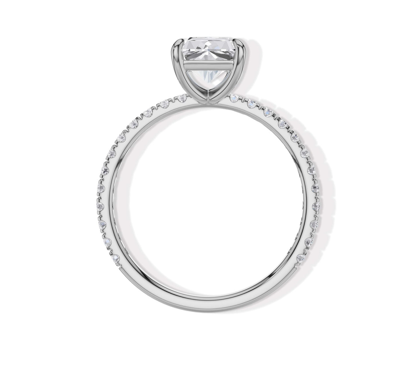 Glamorous radiant-cut diamond ring with timeless shine